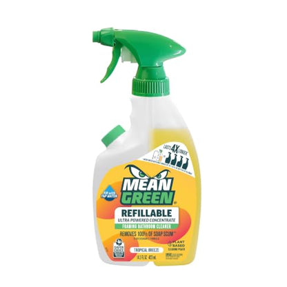 Mean Green Bathroom Cleaner Concentrate, Tropical Breeze, 14.3 oz - size: 14.3 Fl Oz (Pack of 1)