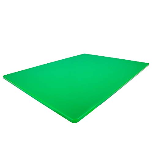 Thirteen Chefs Extra Large 24 x 18 Black Cutting Board - 1/2" Thick HDPE Plastic for Restaurants and Professional Kitchens - color: ['White'], size: 24"L x 18"W