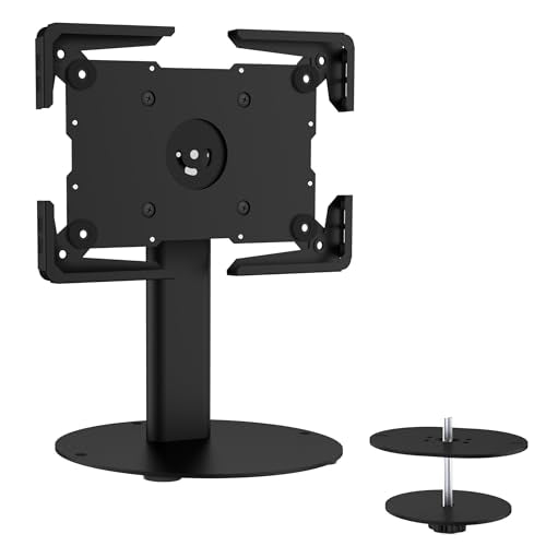 Mount-It! Universal Tablet Countertop Stand, Secure Kiosk Mount, Black - color: Black