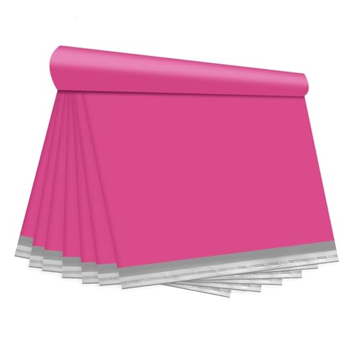 KKBESTPACK Pink Poly Mailers 14.5x19 in, Shipping Bags, 50 Pcs - color: Pink, size: 14.5" x 19" 50pcs