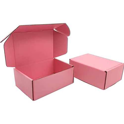 Small 6x4x2 Pink Shipping Boxes for Packaging Small Business Set of 25 Cardboard Cardboard Mailer Boxes for Shipping Mailing - color: Pink, size: 6x4x2 inch