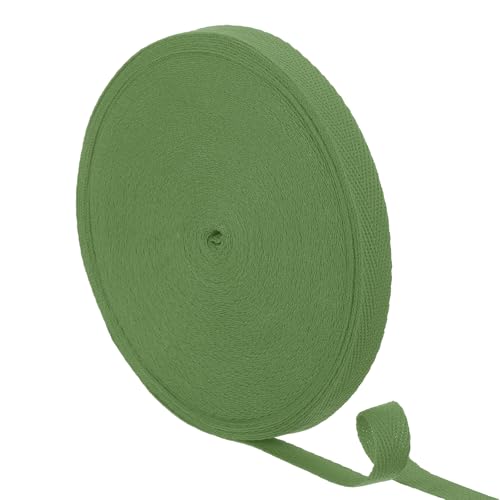 uxcell 23Yards Cotton Twill Tape 1/2-inch Herringbone Webbing Blue Green - color: Blue Green, size: 1/2-inch