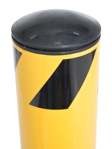 Vestil BOL-36-4.5 Steel Pipe Safety Bollard 36 In. x 4-1/2 In. Yellow