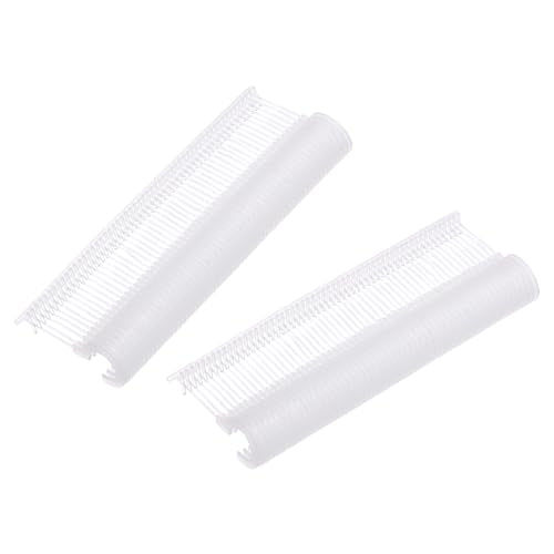 MECCANIXITY 1000 Pcs J Hook Fasteners, 1-1/2 Inch Clear Tagging Gun Refill Fasteners Standard Tagging Barb Fasteners Plastic for Clothing Hanging Fine Stitch Price Refills Tag Label - color: Clear, size: 1-1/2 Inch