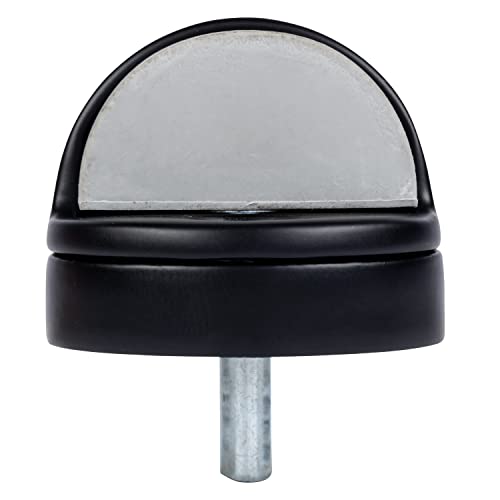 BRINKS Commercial Dome Floor Door Stop with Riser, Matte Black