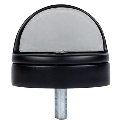 BRINKS Commercial Dome Floor Door Stop with Riser, Matte Black