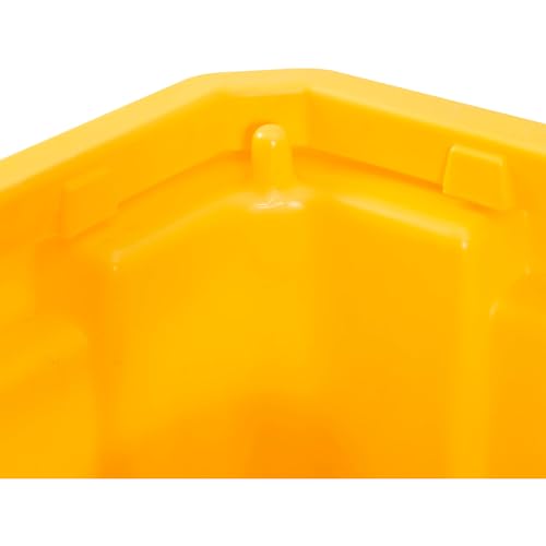 Global Industrial IBC Spill Containment Pallet with Drain, 4-Way Forklift Pockets, 365 Gallon Capacity, 8000 Lbs Capacity, 66"W x 66"D x 30"H, Bright Yellow