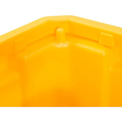 Global Industrial IBC Spill Containment Pallet with Drain, 4-Way Forklift Pockets, 365 Gallon Capacity, 8000 Lbs Capacity, 66"W x 66"D x 30"H, Bright Yellow