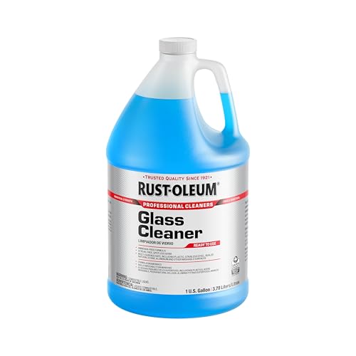 Rust-Oleum Professional Cleaners Glass Cleaner | One Gallon (128oz) | Ready to Use Refill Bottle | Professional Strength | Ammonia Free - size: 128 Fl Oz (Pack of 1)