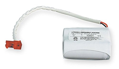 Lithonia Lighting ELB 1P201N2 M50 LED Quantum 1.2-Volt Exit Replacement Battery, 1.4 Watts, Multicolor