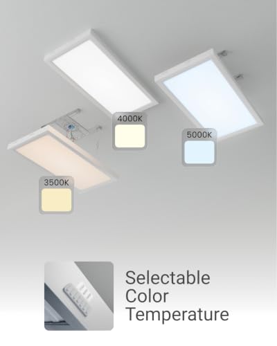 Sunco 12 Pack 1x2 LED Flat Panel Lights, 3CCT Selectable 16-20W, Dimmable - size: 1x2 - White 3cct