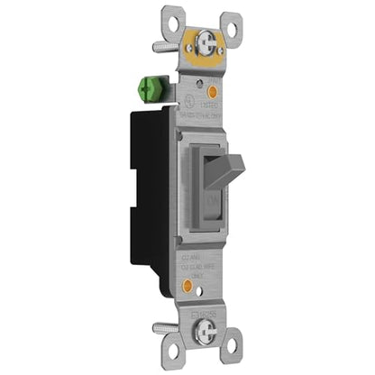 ENERLITES 10 Pack Toggle Light Switch, Single Pole Wall Switch, Gray - color: Gray, size: Switch without Wall Plate