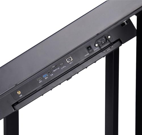 Displays2go 43" Touch Screen Digital Kiosk, Black