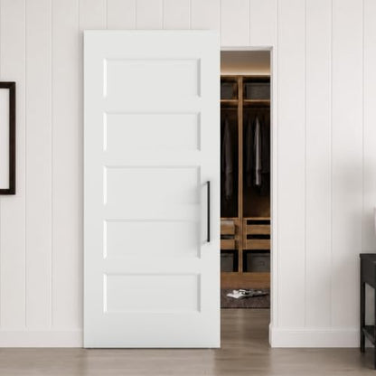 36"x84" 5-Panel Concealed Sliding Barn Door with Soft Close