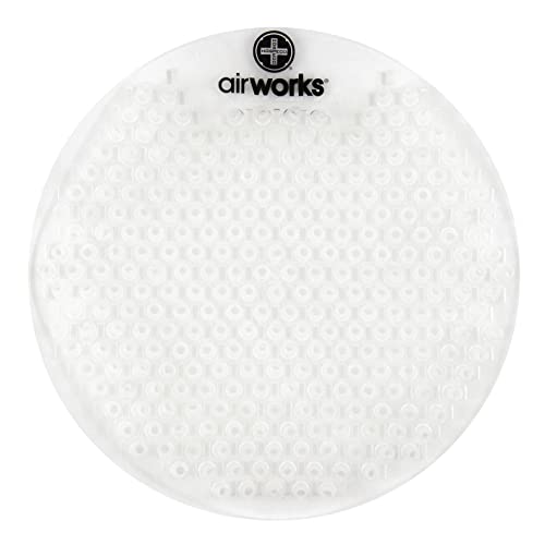 airworks AWSFUS233-BX Splash Free Urinal Screen, Sunburst, 0.22 lb, 8" Height, 6" Width, Clear (Pack of 10) - color: Clear Sunburst