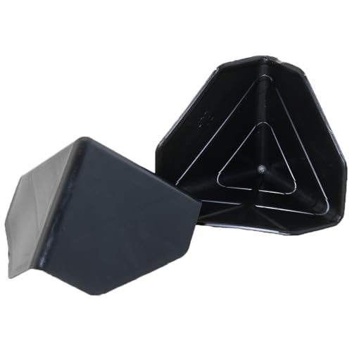 Heyous 24PCS 2.25 Inch Black PP Packaging Edge Protector Suitable for Cardboard Box Cabinet Furniture Door Panels