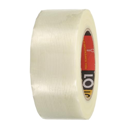 uxcell Filament Strapping Tape 2" x 54.7 Yards 5.9 Mil Heavy Duty Striped - size: 2 Inch x 54.7 Yards 5.9 Mil