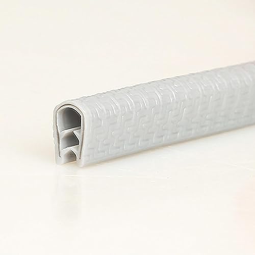 Moyishi Edge Trim, U-Channel Rubber Edge Protector, White, 1/2" x 3/8", 15 Feet (4.60 Meters), Fits 3/64 to 1/4 Inch, Easy to Install, Vehicle Trim, Weather Stripping - color: White, size: 15 Feet (4.60 Meter)