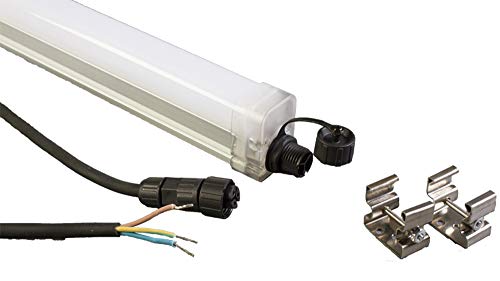 2pcs 4FT Waterproof 30W TRIPROOF LED Light Tube for Parking LOT Car WASH Outdoor