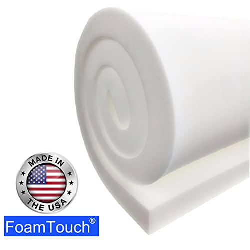 FoamTouch Upholstery Foam Cushion High Density 5'' Height x 30'' Width x 72'' Length - size: 5" x 30" x 72"