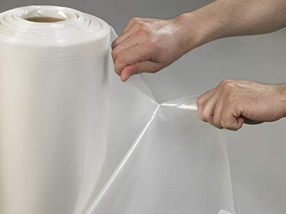 Aviditi 48" x 42" x 48" Pallet Covers/Bin Liners, 4 Mil, Clear, Perforated Roll, Use to Protect Pallets and Equipment During Shipment or Storage (1 Roll of 25)