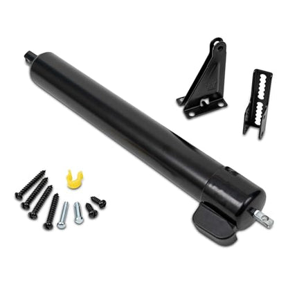 Ideal Security 9700 Heavy Pneumatic Touch & Hold Storm and Screen Door Closer for Wood, Aluminum, and Vinyl Doors, Silent and Smooth Closing, 11.5", Black - style: Black