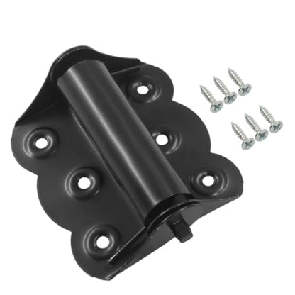 Bivethoi 3 Pcs Door Spring Hinges, Steel Black Self-Closing