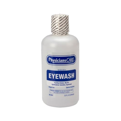 PhysiciansCare Eye Wash Solution, Sterile Isotonic Buffered Solution for Flushing & Irrigating Eyes, 32-oz Bottle - style: Eyewash Refill