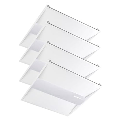 2x2 LED Troffer Drop Ceiling Light,5600LM,0-10V Dimmable,4 Pack - size: 2x2 4pack