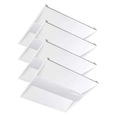 2x2 LED Troffer Drop Ceiling Light,5600LM,0-10V Dimmable,4 Pack - size: 2x2 4pack