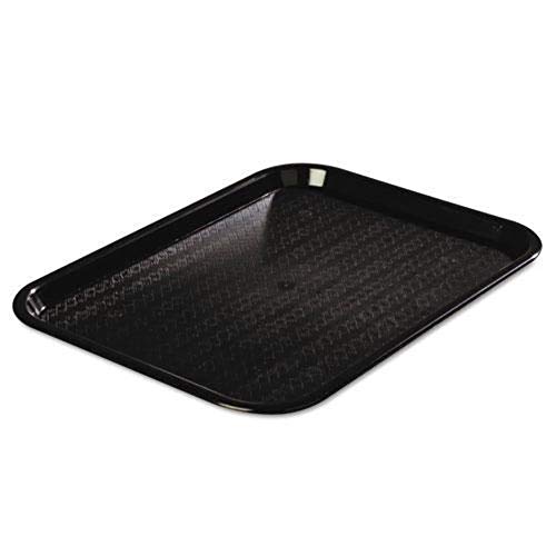 Carlisle Cafe Tray, Fast Food Restaurant Tray, 12 x 16, 1 Ct, Black - color: Black, size: 0.7" x 0.5" x 0.3"