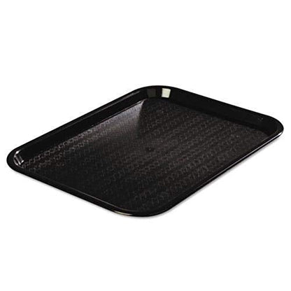 Carlisle Cafe Tray, Fast Food Restaurant Tray, 12 x 16, 1 Ct, Black - color: Black, size: 0.7" x 0.5" x 0.3"