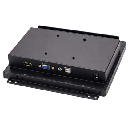 7 Inch Open Frame Capacitive Touchscreen Monitor - 10-Point Touch 1024x600 300 Nits IP65 Waterproof Display VESA Panel Mount - for Kiosk POS HMI Automation Digital Signage 7x24h Industrial Work - size: 7