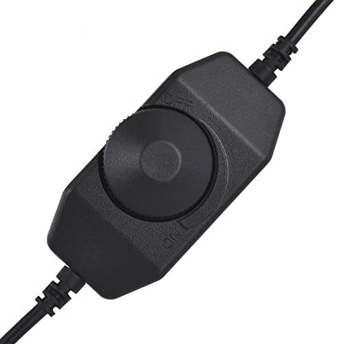 2 Pack LED Strip Light Dimmer Switch, DC 12V-24V LED Brightness Adjustable Controller for Strip Lights,LED Rope Light 3528,5050,5630 - color: Black