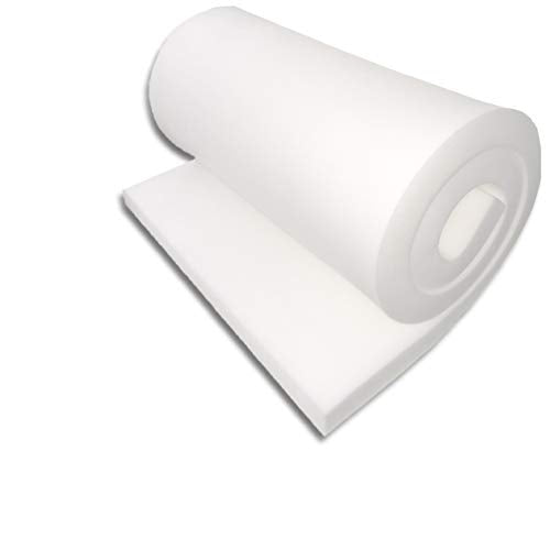 FoamTouch Upholstery Foam Cushion High Density 1'' Height x 30'' Width x 72'' Length - size: 1" x 30" x 72"