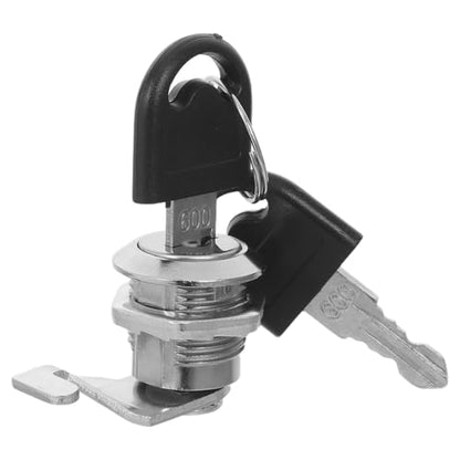 PRETYZOOM Cabinet Cam Lock Cylinder with Keys for Cabinet Mail Box Toolbox - size: 3.70X2.70X1.18CM