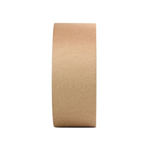 Rok 2 Pack Hardware 3" x 600' Gummed Paper Water Activated Sealing Carton Box Brown Kraft Packaging Machine Shipping Tape