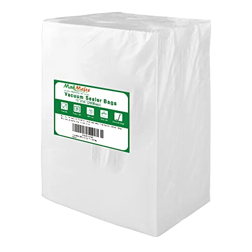 MakMeFre 200 Gallon 11x16Inch Vacuum Sealer Bags for Food Storage - size: (200Count)Gallon11x16