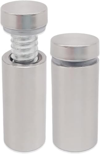 Lantee 12 Pcs Stainless Steel Standoff Screws, 19 x 70mm (3/4 x 2.75 in) Large Diameter Wall Spacers for Acrylic and Glass Sign Mounting - color: Silver, size: 3/4" x 2-3/4" / 19 x 70mm