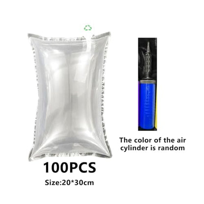 100 Pack Purse Fillers with Air Pump, Inflatable Packing Air Pillows to Keep Shape and Prevent Creases for Shipping, Purse Stuffing Packing Filler, Shoes Protection (8x12 In)