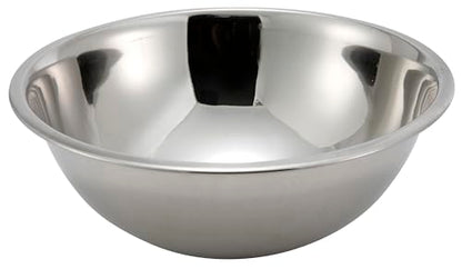 Winco 5 qt Stainless Steel Mixing Bowl - size: 5 Quart, style: Economy