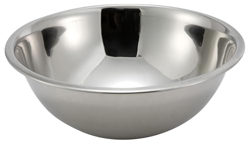 Winco 5 qt Stainless Steel Mixing Bowl - size: 5 Quart, style: Economy