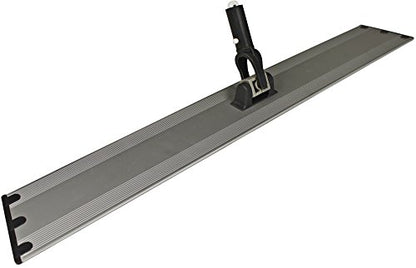 CleanAide Flat Mop Plate Frame for Microfiber Pads, Commercial-Grade Aluminum with 360° Swivel, Hook and Loop Fastening, Lightweight and Durable, Gray, Frame Only, 24 Inches - size: 24