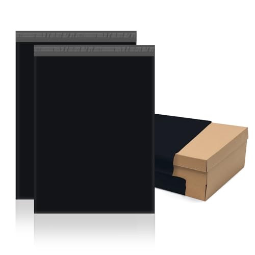 Fuxury Poly Mailers 17.7 X 22" 50 Pcs,Large Shipping Bags for Clothes,Black - color: Black, size: 17.7x22" 50pcs