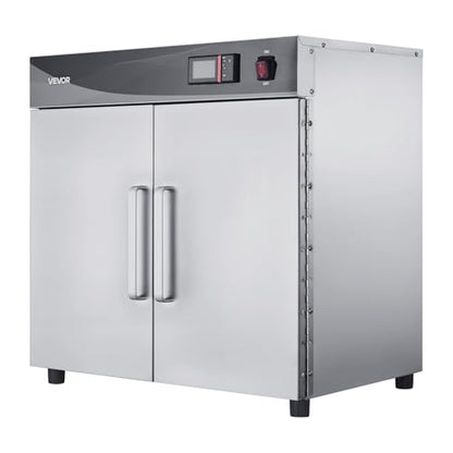 VEVOR Commercial Electric Food Warmer 4-Tier Stainless Steel Double-Door - size: 4-Layer