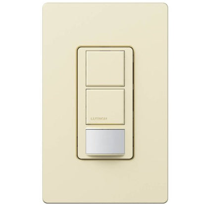 Lutron Lutron MS-OPS6-DDV-AL Maestro 6 Amp Single Pole Dual Circuit Occupancy Sensing Switch, Almond - color: Almond