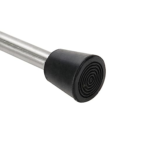 Door Stopper Stainless Steel Wall Floor Mounted Door Stop with Rubber Bumper 120mm/4.7" Length-4pcs - size: 120mm/4.7" 4pcs