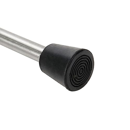 Door Stopper Stainless Steel Wall Floor Mounted Door Stop with Rubber Bumper 120mm/4.7" Length-4pcs - size: 120mm/4.7" 4pcs