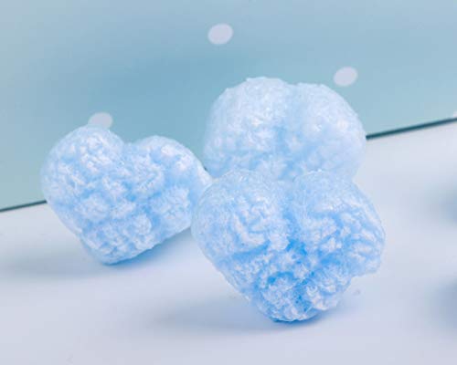 Bubblefast! Brand FunPak Plant Based Biodegradable Packing Peanuts, 1.5 cu ft Bag, Compostable (Blue Hearts) - color: Blue Hearts
