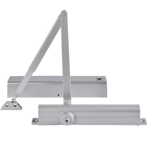 The Door Bull Series 8000 Commercial Grade 1 Hydraulic Door Closer - size: DC8016 Series, style: Silver